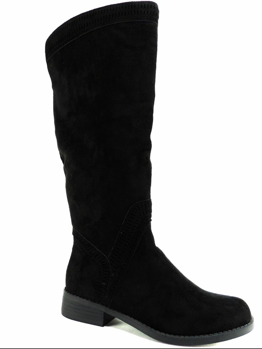 American rag Women's 8 Tall Black Suede Knee Boot - Classic Winter Style